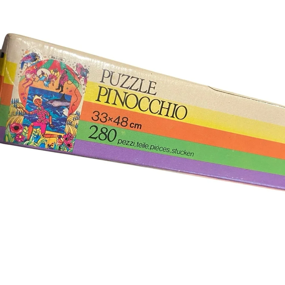 Vintage‎ Pinocchio Puzzle SEALED 280 Pc International Team 4007 Rare Retro Art